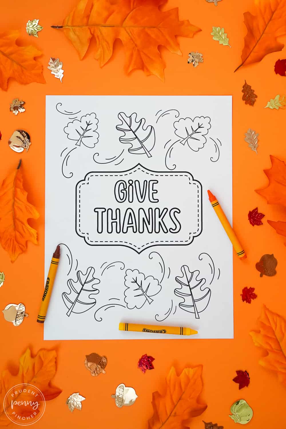give thanksgiving with autumn leaves thanksgiving coloring page
