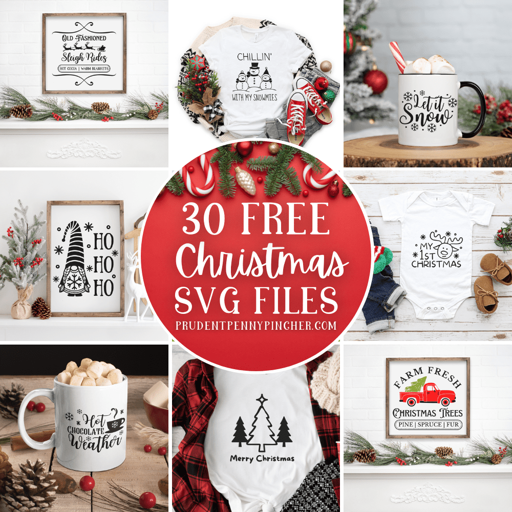 30 Free Christmas SVG Files - Prudent Penny Pincher