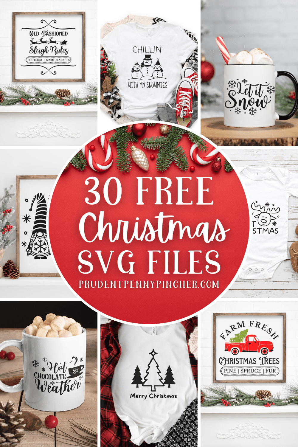 30 Free Christmas SVG Files - Prudent Penny Pincher
