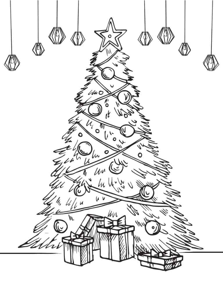 50 Free Christmas Coloring Pages for Kids - Prudent Penny Pincher