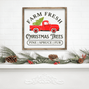 farm fresh trees sign