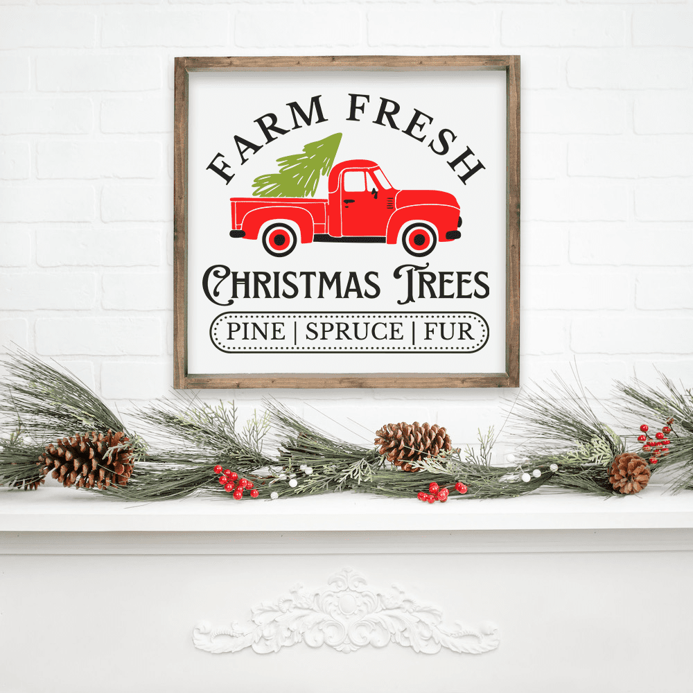 farm fresh trees sign