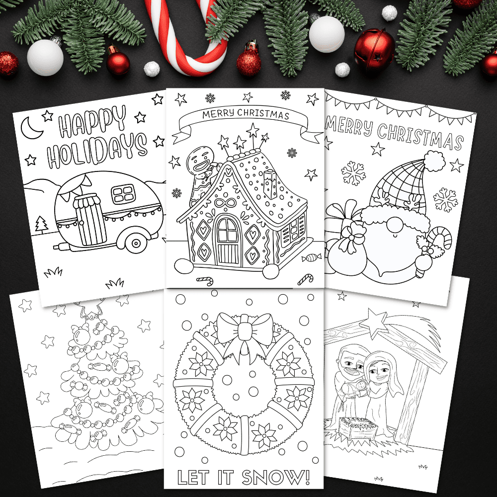 Christmas Symbols Coloring Pages