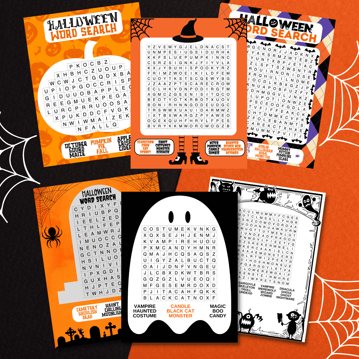 Free Halloween Word Search Printables - Prudent Penny Pincher