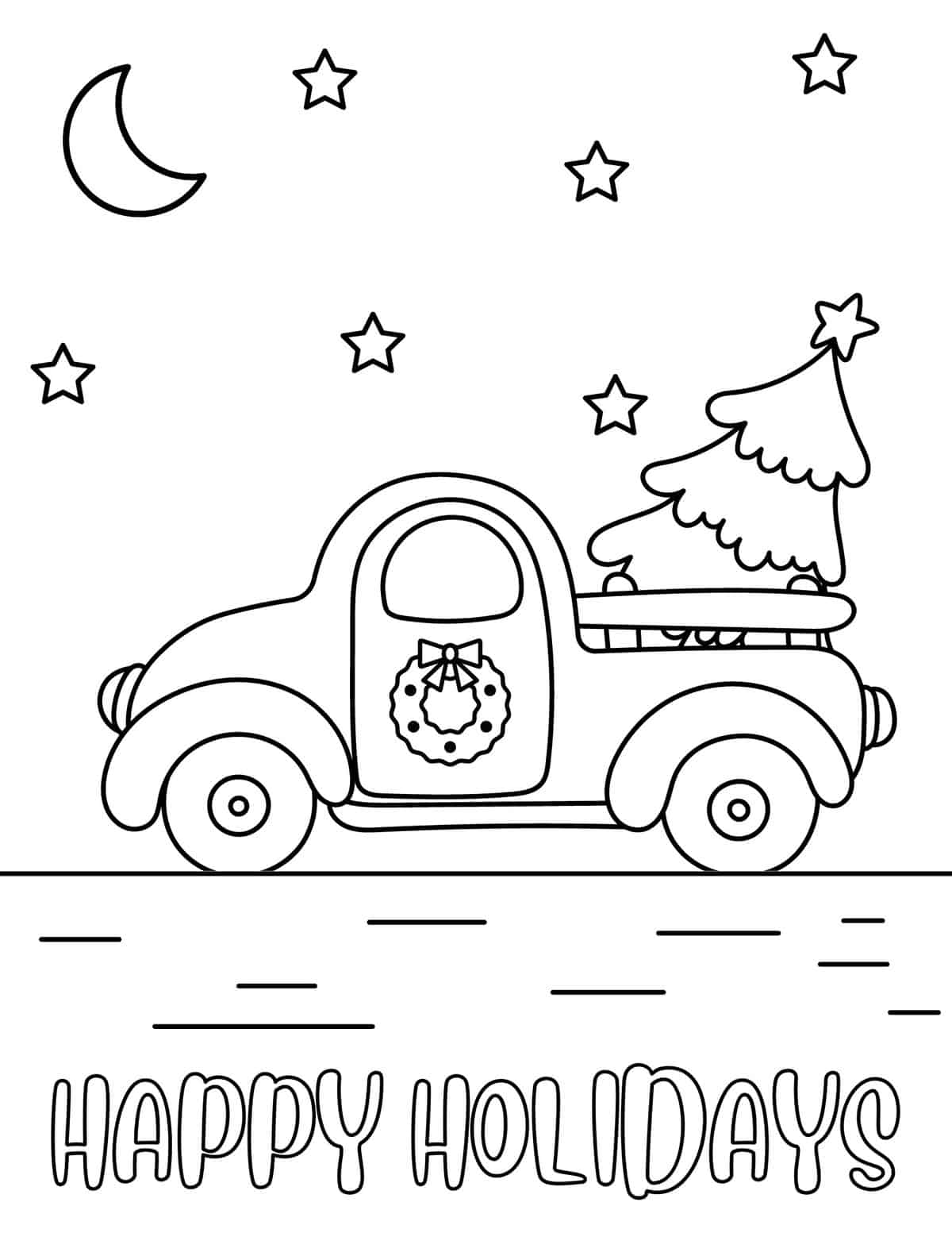 holicay coloring pages