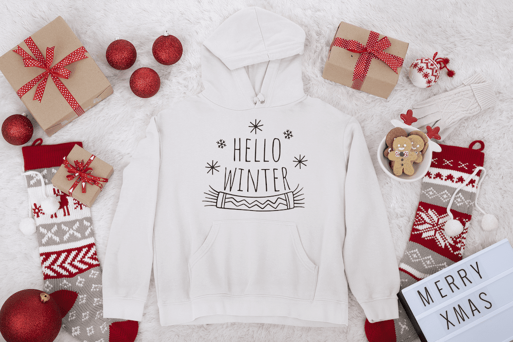 hello winter hoodie winter svg file