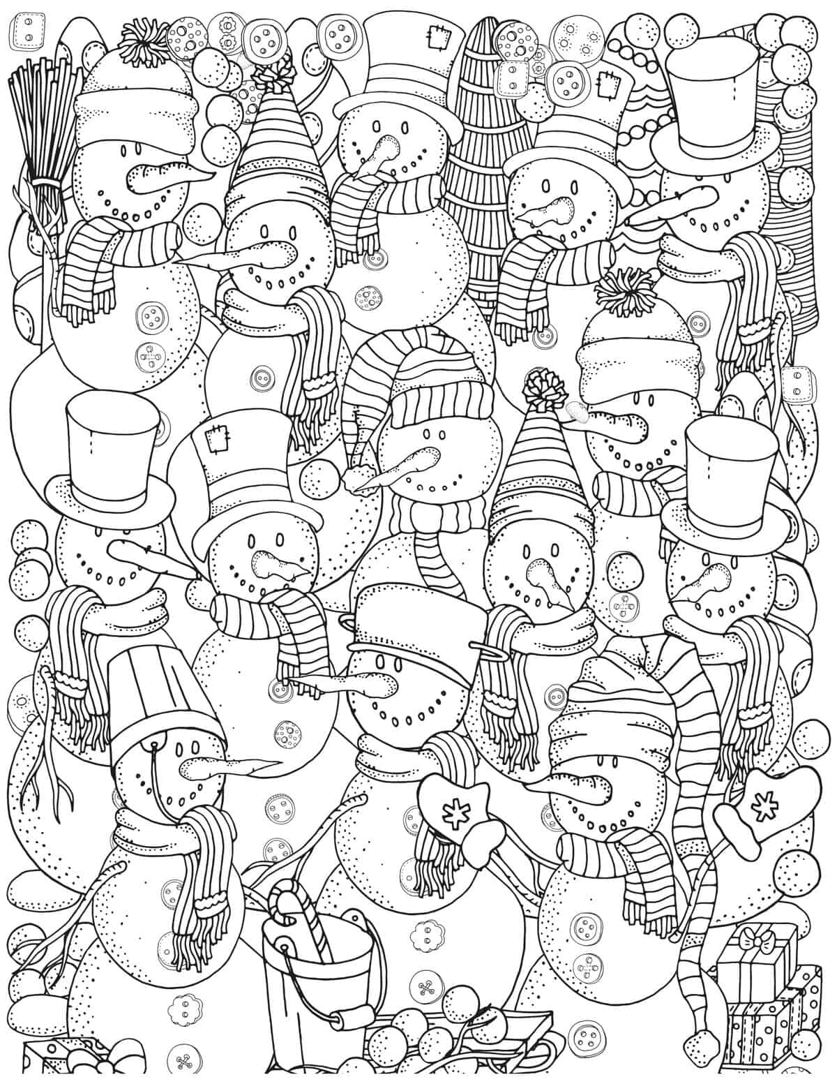 snowmen pattern