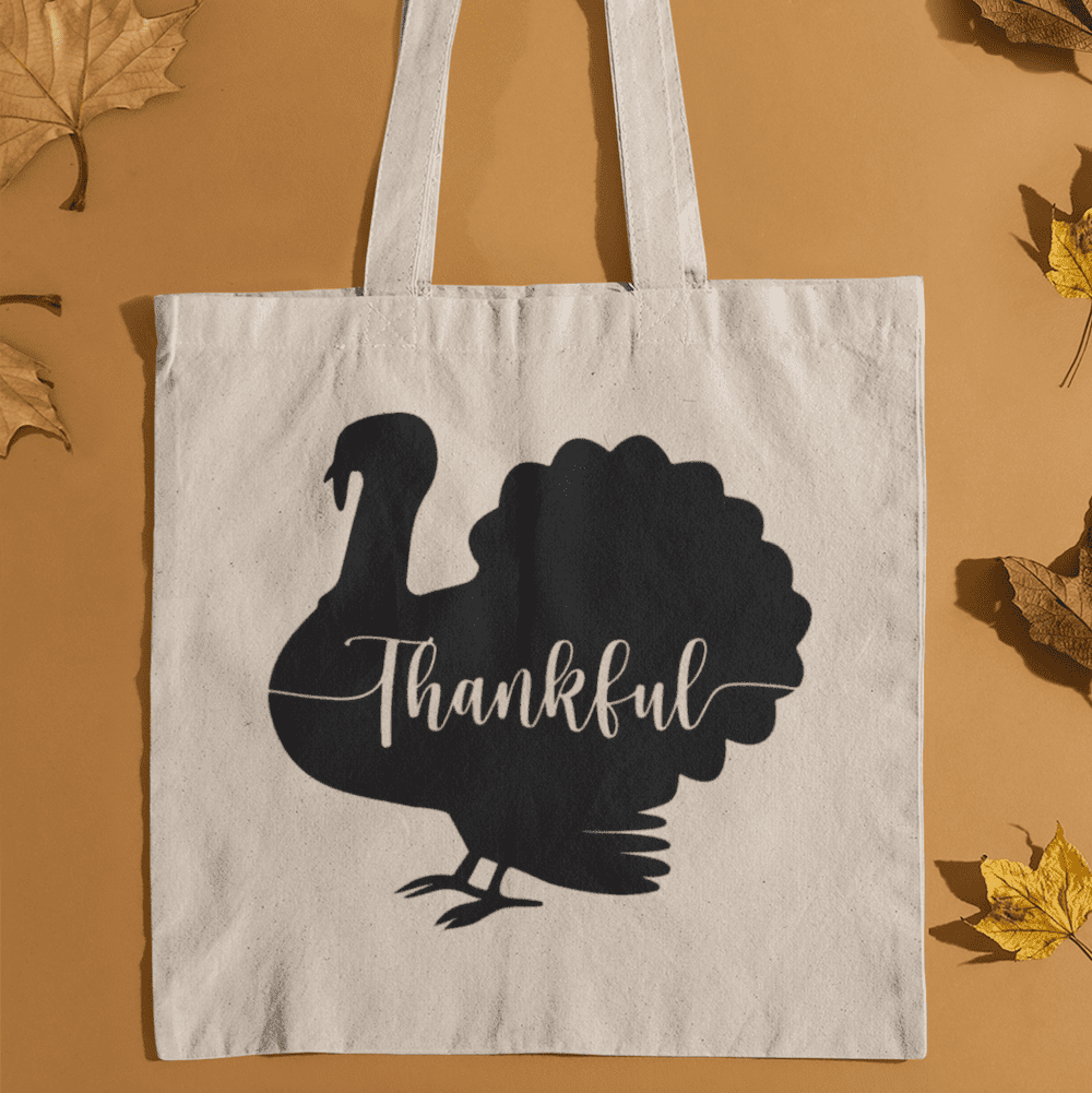 thankful turkey tote