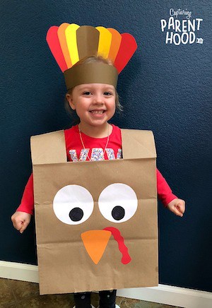 paper bag thanksgiving costume