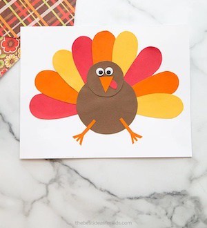 free template for paper turkeys
