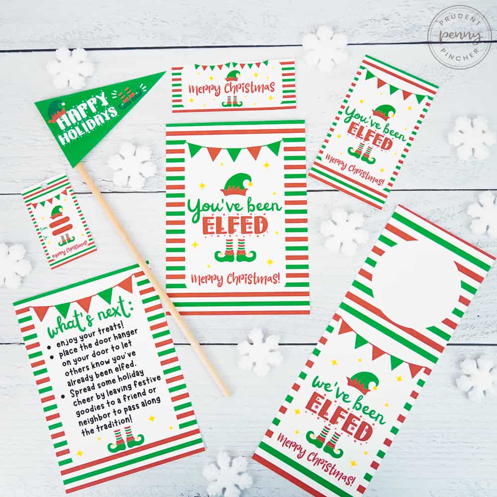 you've been elfed free printables