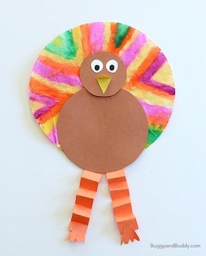 coffee filter thanksgiving craft