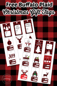 50 Buffalo Plaid Free Printable Christmas Gift Tags - Prudent Penny Pincher