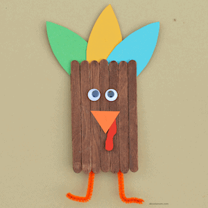 popsicle stick turkeys