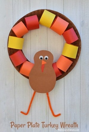 paper plate wreath