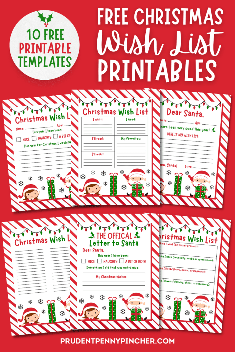 10 Free Christmas Wish List Printables For Kids Prudent Penny Pincher 10 Free Christmas Wish List Printables For Kids Prudent Penny Pincher