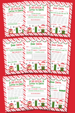 10 Free Printable Letters to Santa Templates - Prudent Penny Pincher