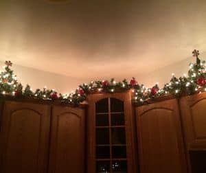 christmas kitchen garland for apartment