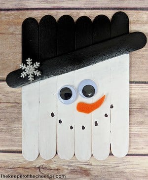 Craft Stick Snowmen