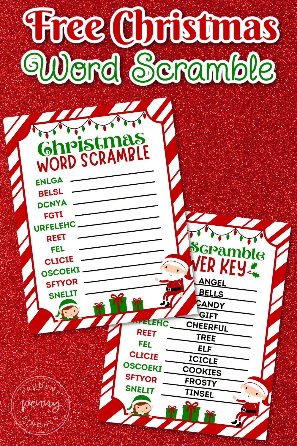 free printable christmas word scramble game for kids