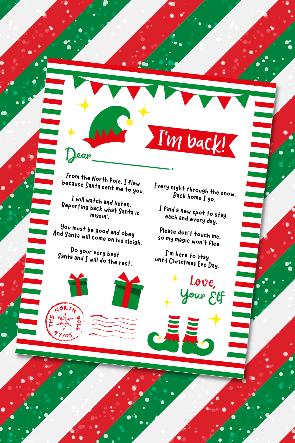 Free Printable Elf On The Shelf Arrival Letter Prudent Penny Pincher