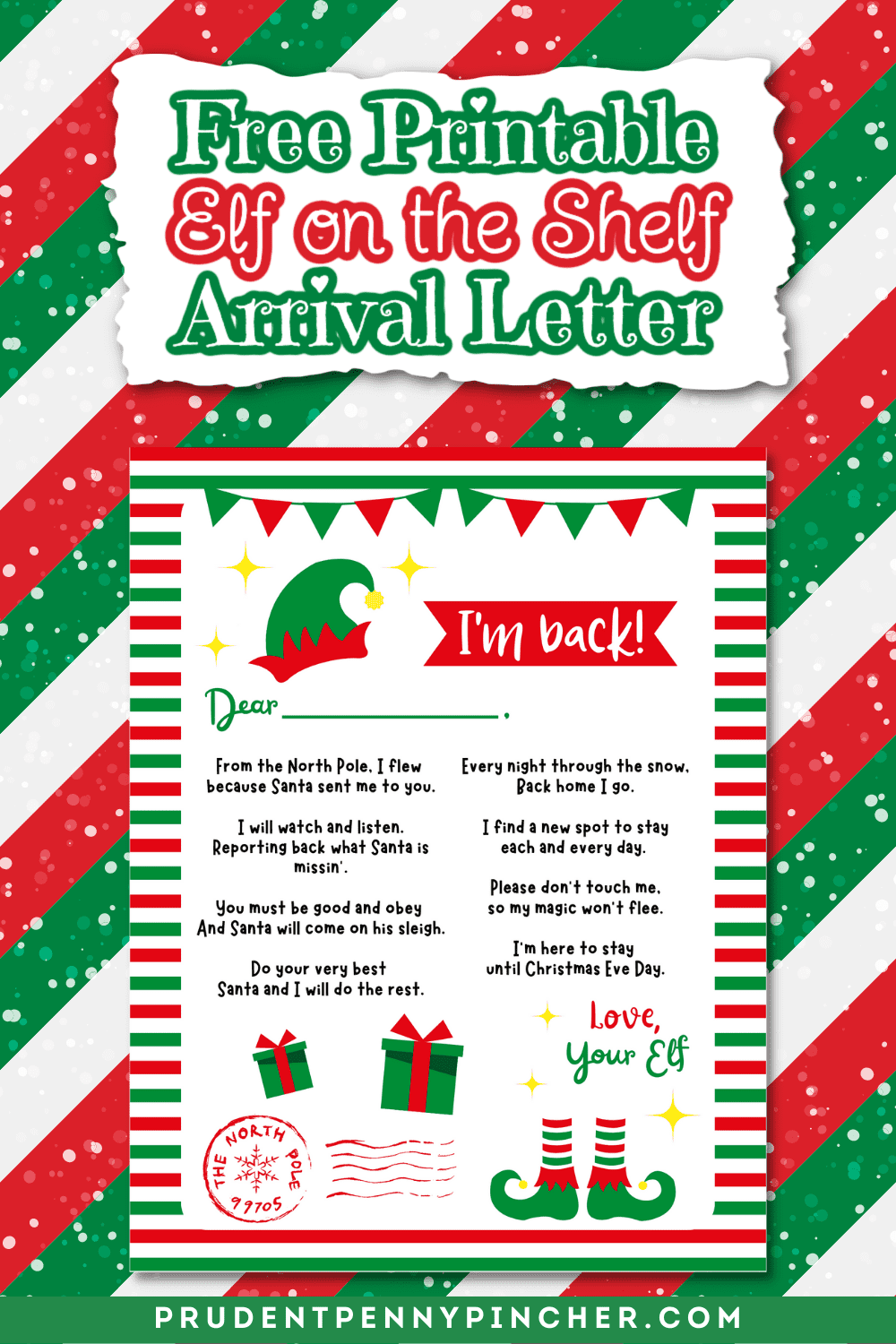 Elf On The Shelf First Arrival Letter Template Free