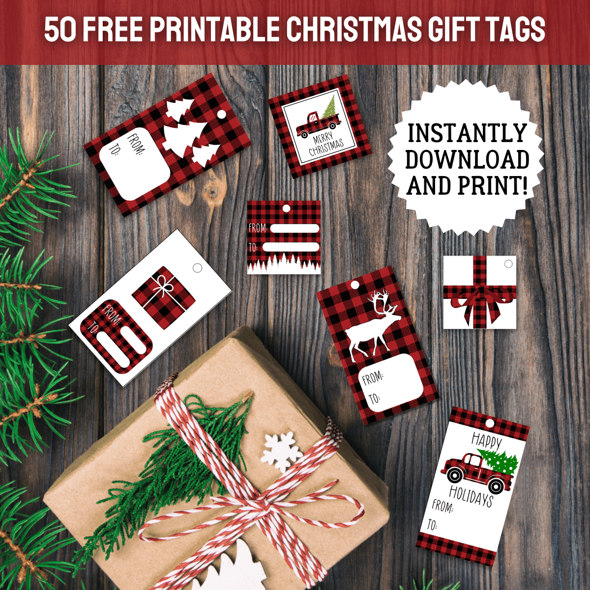 Free Merry Christmas Banner Printables - Prudent Penny Pincher