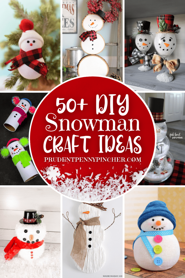 50 Cute Snowman Crafts for Kids and Adults Prudent Penny Pincher