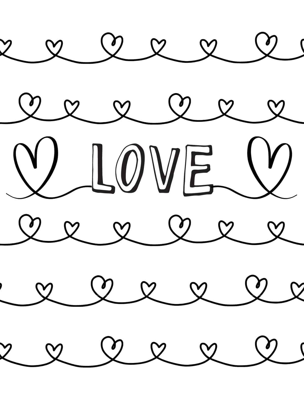 Coloring Pages - Make and Takes Valentines day coloring page