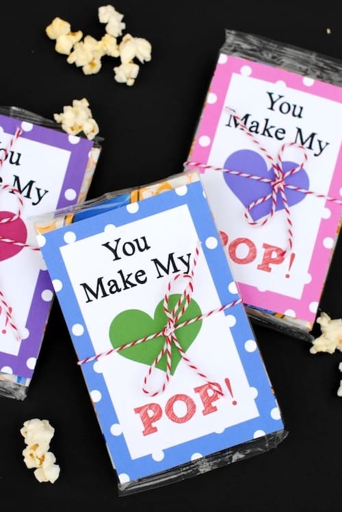 Printable Valentine Pop card