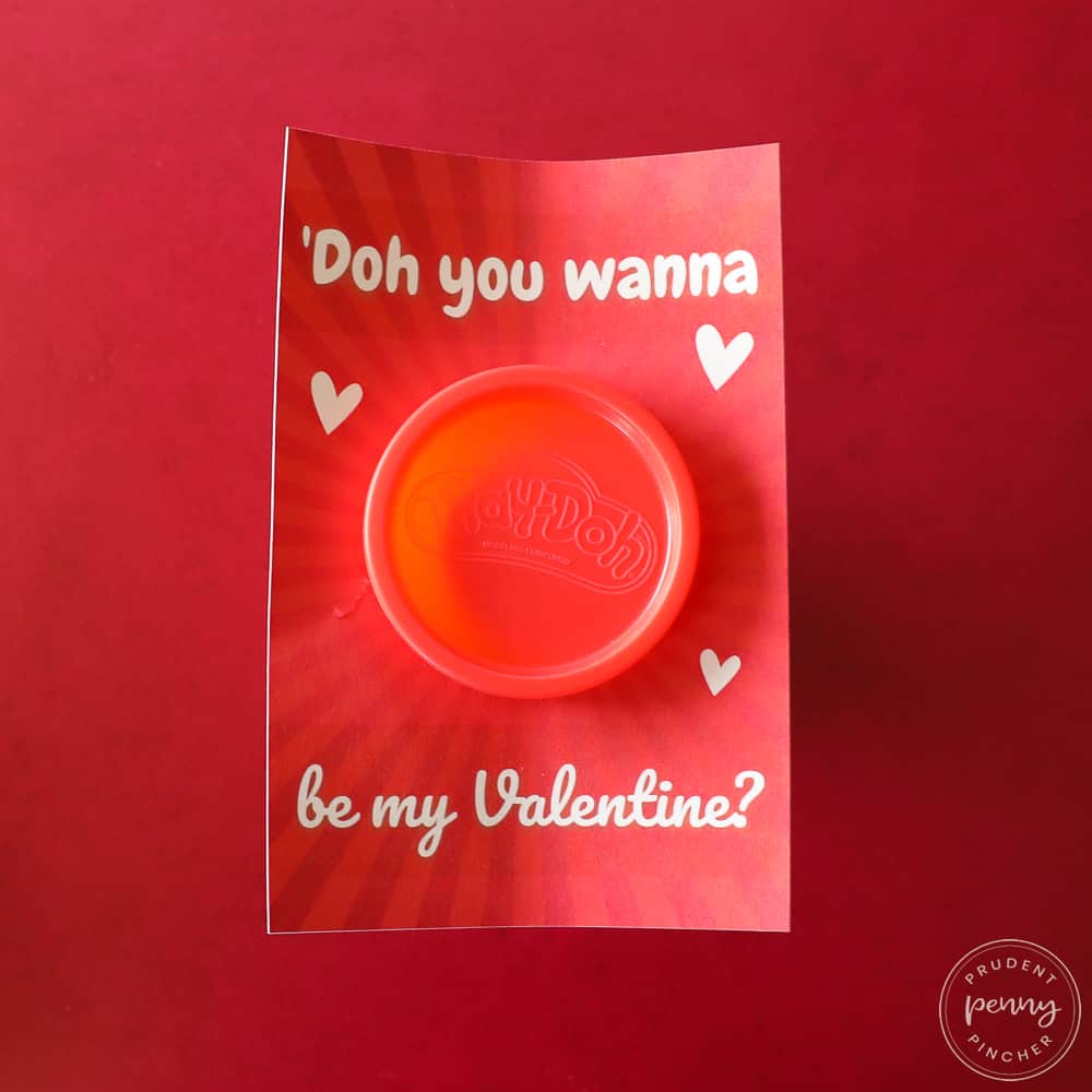 play doh valentine card