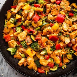Chicken and Vegetables Skillet meal prep