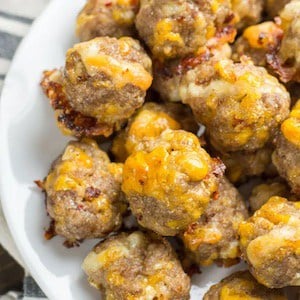 keto sausage balls meal prep