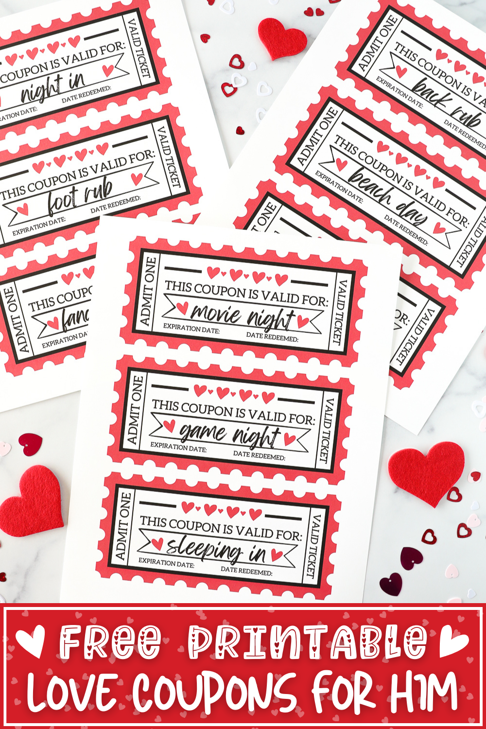 DIY Valentine's Day Gifts for Him with Printable Valentines (for Foodies)