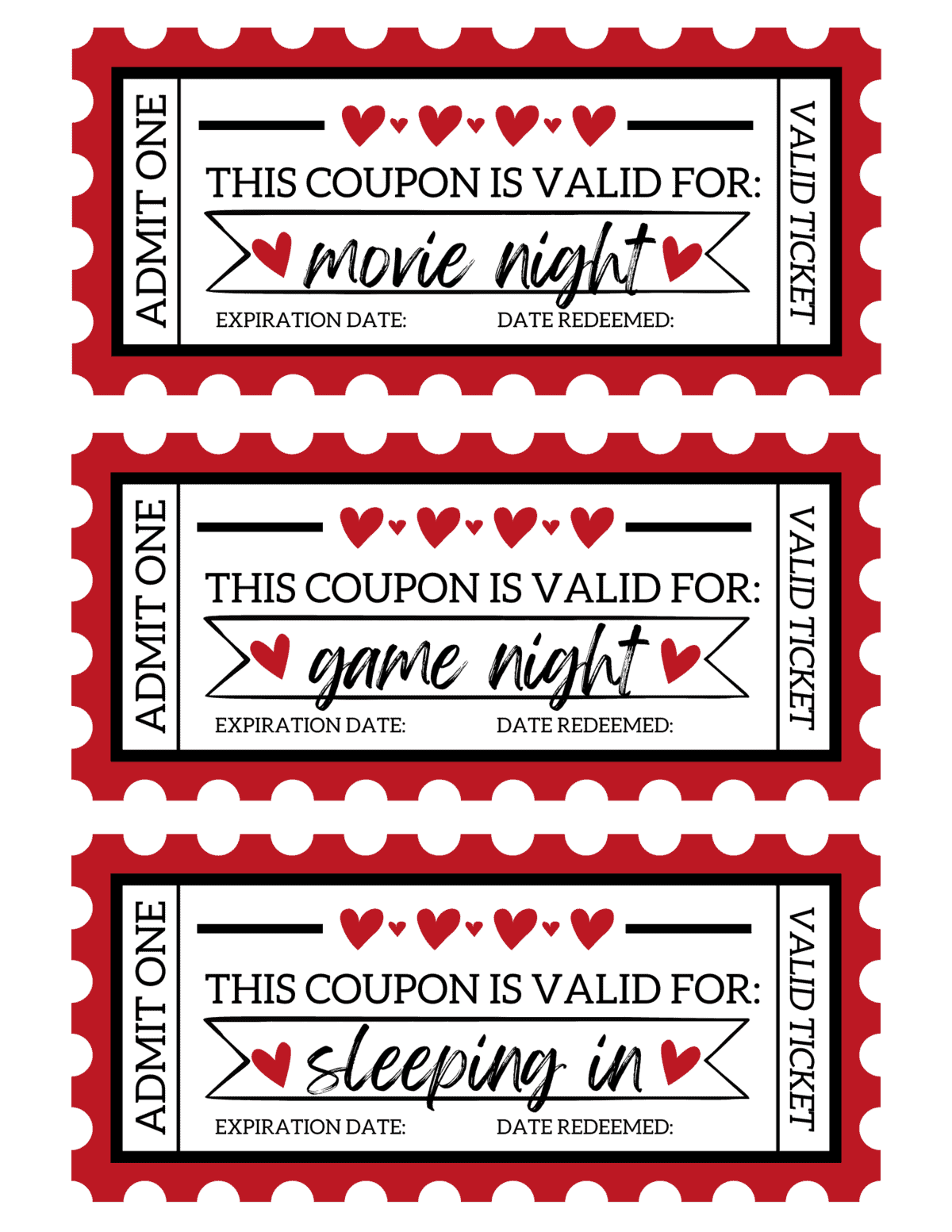 3 Valentine's Day coupons