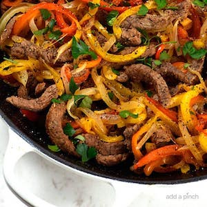 steak fajitas meal prep