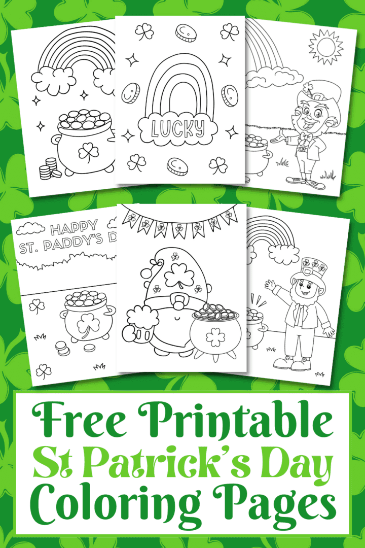 20 Free St Patrick's Day Coloring Pages for Kids - Prudent Penny Pincher