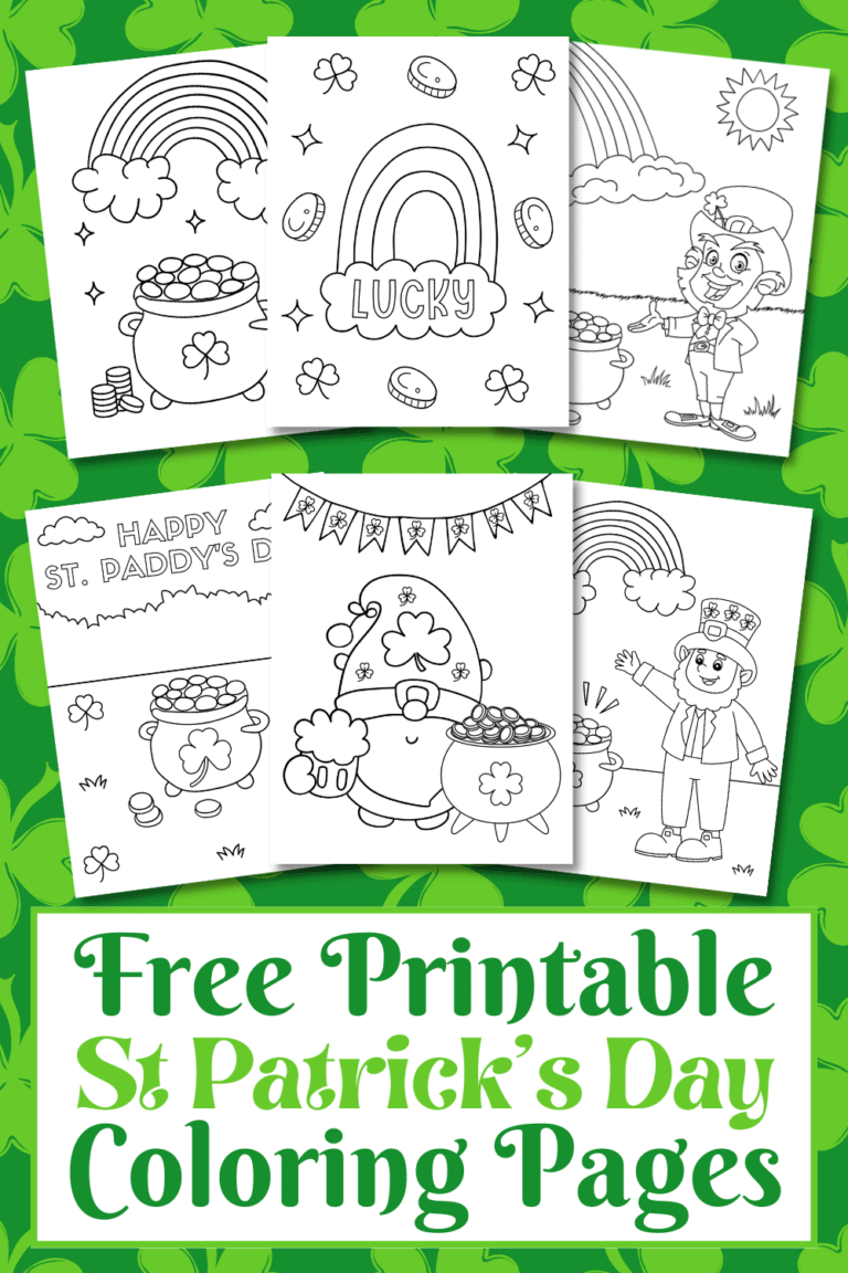 20 Free St Patrick's Day Coloring Pages for Kids - Prudent Penny Pincher