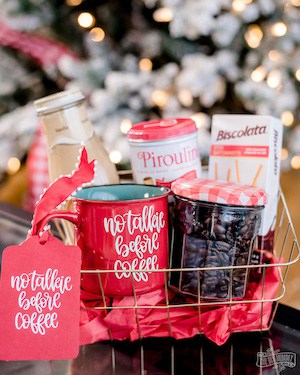 dollar store coffee gift idea