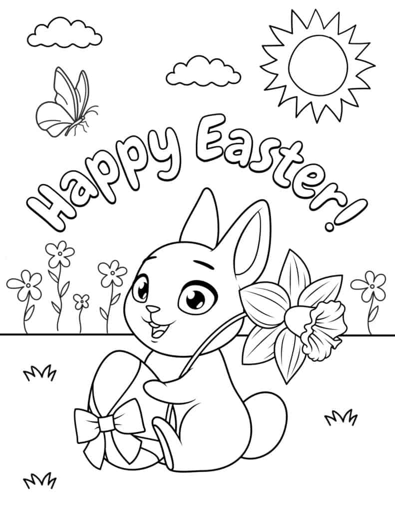 easter bunny sheet