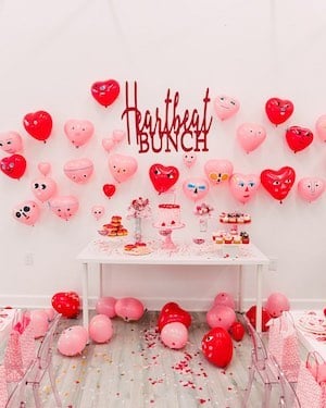 Kids Valentine's Day Party table
