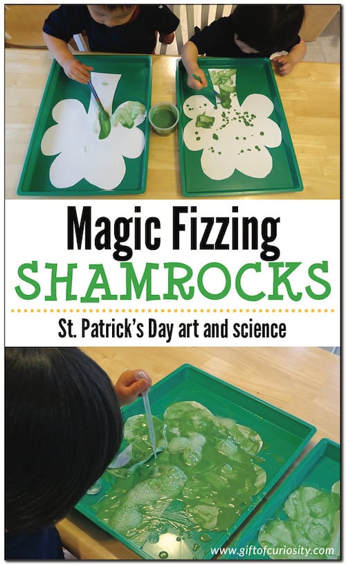 magic fizzing shamrocks craft for kids
