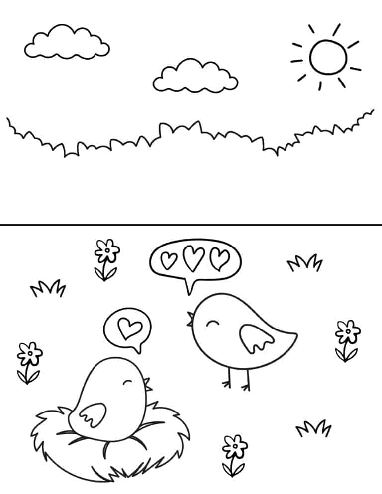 30 Free Spring Coloring Pages for Kids - Prudent Penny Pincher