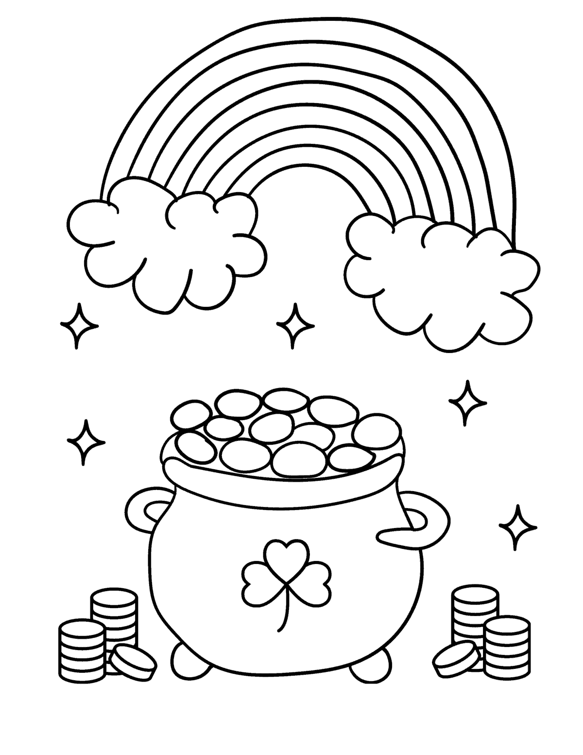 st patrick's day coloring page