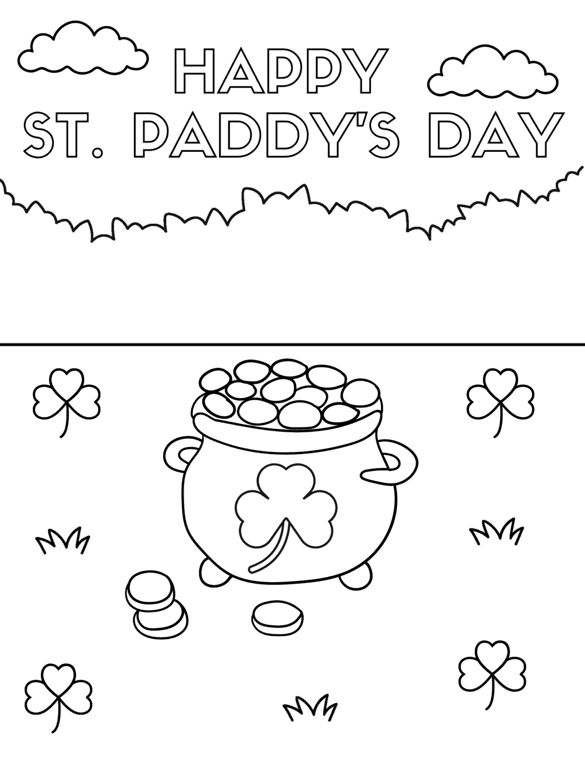 20 Free St Patrick's Day Coloring Pages for Kids - Prudent Penny Pincher