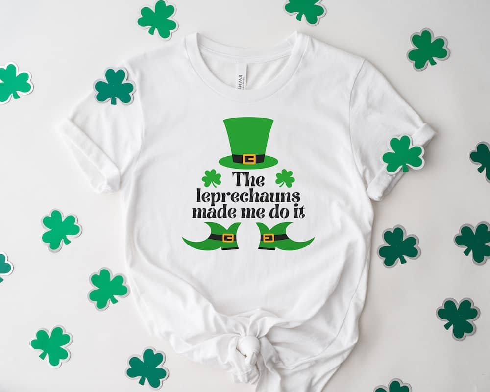 the leprechaun made me do it shirt st patrick's day svg