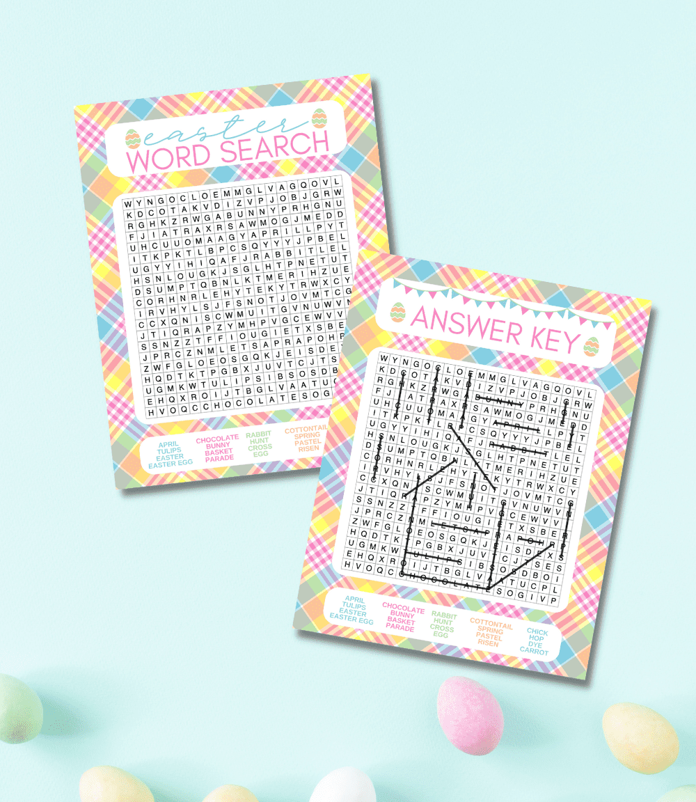 Free Printable Easter Word Search for Kids - Prudent Penny Pincher