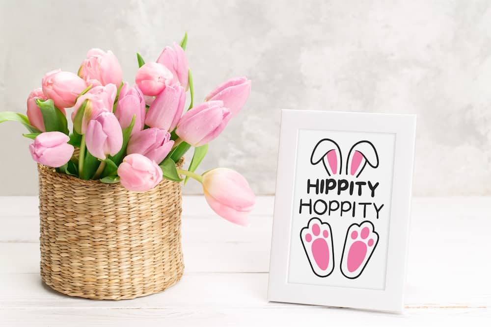 hippy happily easter sign svg file