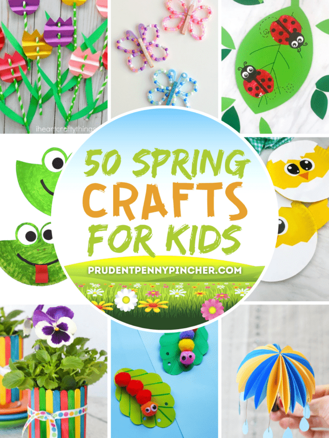 50 Fun and Easy Spring Crafts for Kids - Prudent Penny Pincher
