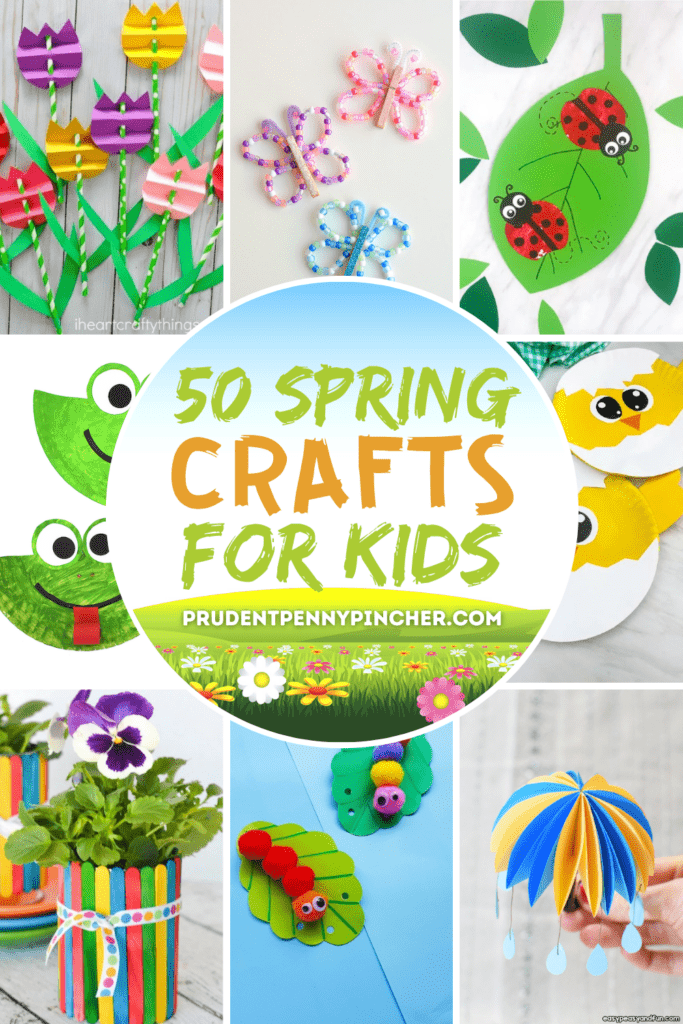 50 Fun and Easy Spring Crafts for Kids - Prudent Penny Pincher